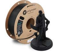 Polymaker Filamento HT-PLA de 1,75 mm, negro, PLA de alta temperatura para impresión 3D, estable al calor hasta 130 °C, fácil de imprimir, funciona con la mayoría de impresoras FDM, carrete de 1 kg