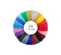 Filamento PLA para Bolígrafo 3D, 1.75 mm, 24 Colores, 5M Cada uno Lapiz 3D Filamento, Recargas Boligrafo 3D, Biodegradable, Inodoro, PLA Filamento para Bolígrafos 3D MYNT3D y SCRIB3D