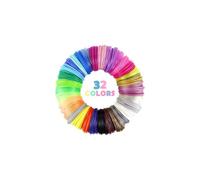 Filamento PLA para Bolígrafo 3D, 1.75 mm, 32 Colores, 5M Cada uno Lapiz 3D Filamento, Recargas Boligrafo 3D, Biodegradable, Inodoro, PLA Filamento para Bolígrafos 3D MYNT3D y SCRIB3D