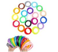 Filamento PLA para Bolígrafo 3D, Filamento de PLA para 3D Pen 1.75mm, 10 Colores Longitud Total 50M, Filamento de Seda Suave, PLA de Alta Fluidez, con Saywe, Yummici, Pluma de Impresión