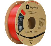 Filamento PLA Polymaker PolySonic Rojo 1,75 mm Alta Velocidad Fácil Extrusión