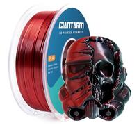 Filamento PLA Seda de doble color 1,75mm(±0,02mm) para impresoras 3D, 1kg, 1 rollo envasado al vacío, PLA bicolor similar a la seda, Rojo+Negro