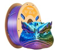 Filamento PLA tricolor ERYONE de seda 1,75 mm, filamento para impresora 3D PLA +/-0,03 mm 1 kg/bobina, seda oro azul púrpura