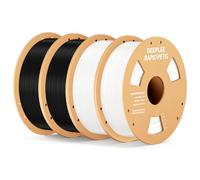 Filamento Rápido DEEPLEE PETG 1.75 mm Negro/Blanco 4KG, Material 3D de Alta Velocidad 600 mm/s y Alta Resistencia al Impacto, Compatible con Impresoras FDM