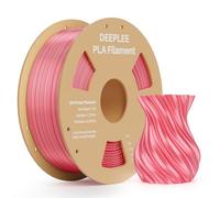 Filamento Silk PLA DEEPLEE, Tolerancia de Precisión +/- 0.02mm, Material de Impresión 3D Compatible con Impresoras FDM, Rosa Coral 1KG