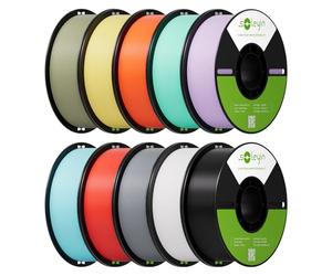 FILAMENTO SOLEYIN ULTRA PLA 1.75MM, PAQUETE DE PLA 10KG NEGRO/BLANCO/GRIS/ROJO/AMARILLO/NARANJA/AZUL/VERDE CLARO/VERDE/PÚRPURA