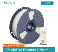 Filamento SUNLU 1KG FR-ABS V0 3D UL94 V0 filamento ABS ignífugo 1,75mm bobina de 1KG (2,2 libras) para electrónica, piezas de automóvil y impresora 3D Natural