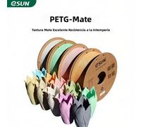 Filamentos de Impresión 3D ESUN PETG Mate de 2 kg, 1.75 mm, 1 kg/Rollo, Acabado Mate Económico, Material de Impresión 3D de Nivel Básico, Apto para Exteriores, Entrega Rápida Matcha green 2kg
