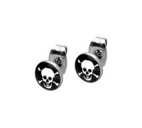 FILANGO Pendientes de acero quirúrgico, diseño de motivos - amarillo, rojo, negro, verde, blanco, plateado, nicht zutreffend, Acero inoxidable, sin gema
