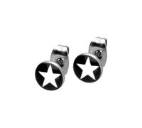 FILANGO Pendientes de acero quirúrgico, diseño de motivos - amarillo, rojo, negro, verde, blanco, plateado, nicht zutreffend, Acero inoxidable, sin gema