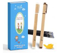 Filapen ® Bolígrafos mágicos Incl. 2 ayudas para la Escritura y 15 Minas de Repuesto I La Tinta desaparece después de 10 Minutos I Adecuado para los Libros mágicos de Aprendizaje