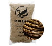 filati italiani Cordini Swan Black, 500g y surtido Accesorios para bolsos (Oro)
