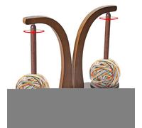 Filatore porta filato - Porta filato in legno, distributore di filato | Supporto per maglia a péndulo per filo magnetitico, supporto per filato all'ganchillo doppio huso per hilato, strumento per