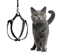 Filbert Juego de arnés y Correa para Gatos con Tira Reflectante, arnés para Gatos a Prueba de Escape con Correa para Gato, arnés de Viaje Ajustable para Gatos, arnés para Gatos para Caminar y