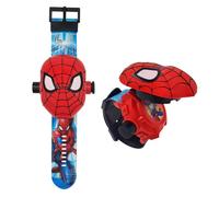 FILDANCO - Reloj de proyector de superhéroes para niños, reloj digital con 24 imágenes de anime, regalo para cumpleaños, Halloween, Navidad, aniversarios, Rojo -, reloj para niños reloj fresco reloj