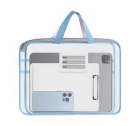 File Bag with Handle, Mesh Zipper Pouch Organizer, Document Storage Case Set, Portable Stationery Holder Unit, Practical Student Exam Supplies Across Offices and Reliable Travel Gear for Teachers