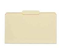 File Folders, 1/3 Cut Second Position, One-Ply Top Tab, Legal, Manila, 100/Box, Sold as 1 Box