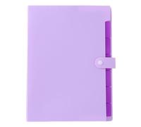 File Folders, Sturdy Paper Organizer, A4 Size Portable Multifunction Storage Supplies with Color Label and 7 Pocket for School Home Business Bill Receipt, 12,8 x 8,86 pulgadas