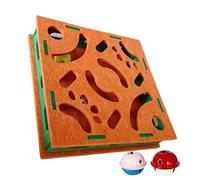 File Scratcher - Felt, 15.7x15.7x3.14in Claw Trimmer Interactive | Cat Scratch Puzzle Box with Balls and Bells For Grooming and Play, Cat Nail File Toy For Indoor Use, Furniture Protection