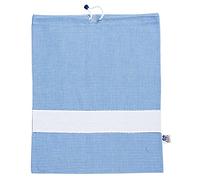 Filet AMAS05/09 Bolsa guardería a Cuadros, Algodón, Cielo/Azul Claro, 42 x 34 cm