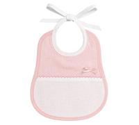Filet AMS1045 - Babero de rizo multicolor con inserto de tela Aida