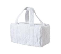 Filet - Bolso cambiador para bebé, bolsa de viaje y maternidad, bolsa de pañales para bebés de gran tamaño, fabricada en algodón acolchado, fabricado en Italia, blanco