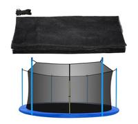 Filet De Remplacement Pour Trampoline - Enceinte De Triple Renf Rond Avec Sangles Ajustables | Filet De Protection Pour Trampoline | Pour Jardin Extérieur Cour Camping Patio Maison Gym Aire De