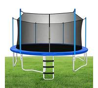 Filet De Remplacement Pour Trampoline - Enceinte De Triple Renf Rond Avec Sangles Ajustables | Filet De Protection Pour Trampoline | Pour Jardin Extérieur Cour Camping Patio Maison Gym Aire De