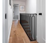 Filet de Sécurité 99 x 250 cm Material de Malla Resistente Red de Protección contra Caídas para Escaleras Robusta para Balcón, Pasillos, Patios, Cercas, Etc., Negro