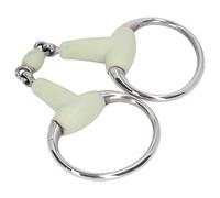 Filete de Acero Inoxidable, Filete de Caballo Portátil para Caballos, Anillo o Filete de Anillo Suelto Boca Feliz para Boca de Caballo de 125 Mm, Fácil de Usar