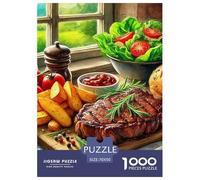 Filete de Carne 1000 Pièces Puzzle Jeu Éducatif Créatif Jigsaw Puzzles Belle Décoration Puzzle Pour Cadeaux De Voyage, Présent 70x50cm/1000pcs