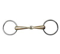 Filete verdum, 16 mm, argentan, anillas de inox - El color no es relevante / 70 mm/145 mm ancho