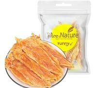 Filetes de Jerky de Pechuga de Pollo Premium para Perros, Premios Saludables para Entrenamiento para Perros Pequeños, Medianos y Grandes 100g (Chicken-FR)