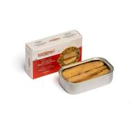 Filetes de melva canutera - Herpac - Peso neto del producto 120gr - Conservada con aceite de oliva - A doferencia de la convencional es más pequeña y jugosa - Productos de Andalucía.