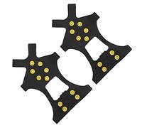 FILFEEL 10 Clavos Antideslizantes de Acero Inoxidable para Zapatos de Escalada en Hielo - Crampones para Nieve, Pesca en Hielo y Montañismo (Cubrezapatos Antideslizante con crampones de 10#11)