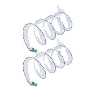 FILFEEL 2 Piezas de Túnel para Gatos Plegado en Forma de S, Juguete Elástico en Forma de S con Juguete de Peluche Lateral, Fomenta el Ejercicio, Ligero y Plegable, Adecuado para Animales