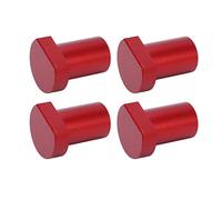 FILFEEL 4 Uds. Banco de Trabajo de 19mm, Banco para Perros, Aleación de Aluminio, Espiga de Tope para Carpintería de Alta Resistencia, (rojo)