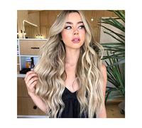 FILFEEL 7 Piezas de Postizo Rizado con Clamp/Holder en 332.0 °F Calor Ligero Aspecto Ondulado Constructor de Volumen Añade Longitud Plenitud Múltiples Tonos Mezclables Cabello Humano Sensación Fibra