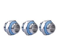 FILFEEL Accesorios de Conector de Tubo de Latón G1/4, 3 uds., para de Refrigeración de PC con Silicona Segura