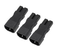 FILFEEL Adaptador de Corriente Peine 3 Uds IEC320 C14 a C15 Conector PVC y Cobre para Ordenador Portátil y Fuentes de Alimentación 250V 10A 2.5A 2500W