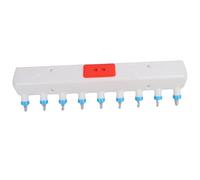 FILFEEL Alimentador de Bebidas con Tetinas de Cordero - Herramienta de Alimentación de Leche con Tetina de 9 Tetinas para Corderos, Lechones, Cabras, Terneros - Equipo de Cría de Ganado ABS con Diseño