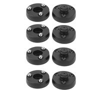 FILFEEL Almohadillas de Aislamiento de Altavoz HiFi, Amortiguador de Vibraciones de Aluminio de 39x24mm para Amplificador de CD y DVD de Subwoofer (IF4023B Negro)