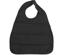 FILFEEL Babero adulto para comer, lavable, reutilizable, protector de ropa, impermeable, para personas mayores, color negro