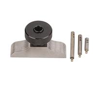 FILFEEL Base del Indicador de Marcado, Soporte del Indicador Micrómetro con 3 Varillas de Extensión Profundidad de Acero Inoxidable Micrómetro de Soporte para el de Profundidad (63 * 17 mm)
