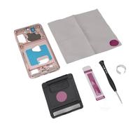 FILFEEL Bisel de Marco Medio para S21 Plus - Carcasa de Metal Premium para Teléfono Placa de Reemplazo de Marco Medio Compatible con SM-G996B/DS - Incluye Kit de Herramientas de Reparación (Oro
