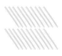 FILFEEL Bobinas de Encuadernación en Espiral ABS de Colores de 20 Piezas para 30 Hojas, Herramienta de Papelería para una Fácil Organización de Documentos (Transparente)