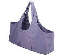 FILFEEL Bolsa de Estera de Yoga, Lienzo Mat de Yoga Carrier de Fitness Bolsa de Viaje con Diseño de Gran Capacidad para Mujeres, Entrenamiento de Playa de la Oficina de Pilates (Purple)