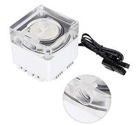 FILFEEL Bomba de Enfriamiento de Computadora de Alto Rendimiento de 3000 RPM con Velocidad Integrada de 800 L/H, Cabezal de 3,5 Metros para una Disipación Eficiente del Calor de la PC (WHITE)