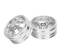 FILFEEL Bujes de Llantas de Ruedas Delanteras y Traseras de Remolque RC con 7 Radios Adecuados para Modelo de Camión Tractor /14 (Frente 140 mm / 5,5 Pulgadas de Ancho)