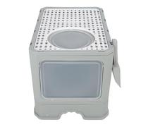 FILFEEL Caja de para Gatos Tipo Cajón Completamente Cerrado Espacio Grande para Gatitos Inodoro Interior Gris